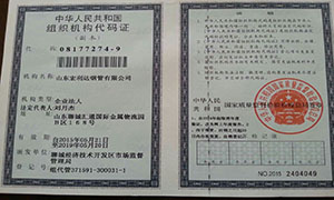 機(jī)構(gòu)代碼證